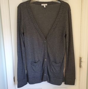 Delia's charcoal grey cardigan
